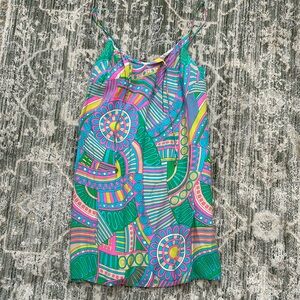 Pattern Silk Dress